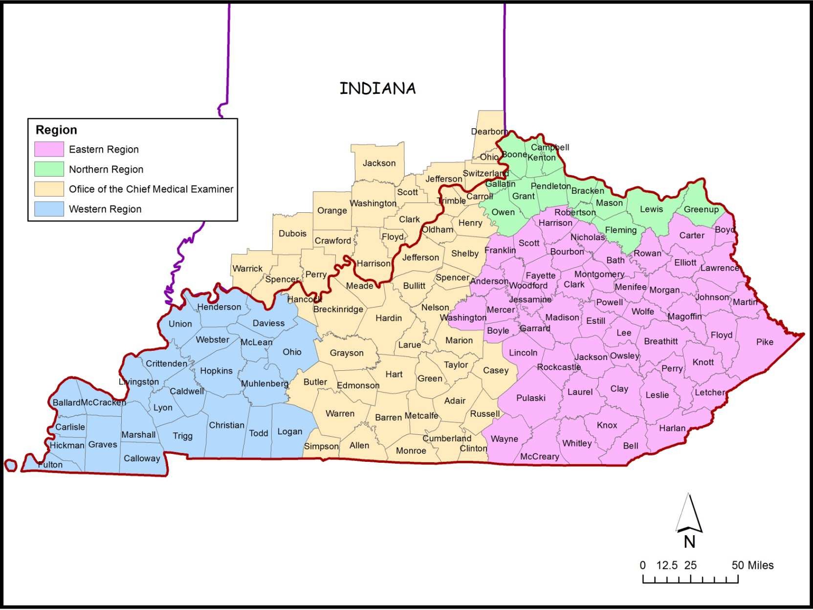 Regional Medical Offices Kentucky Justice & Public Safety